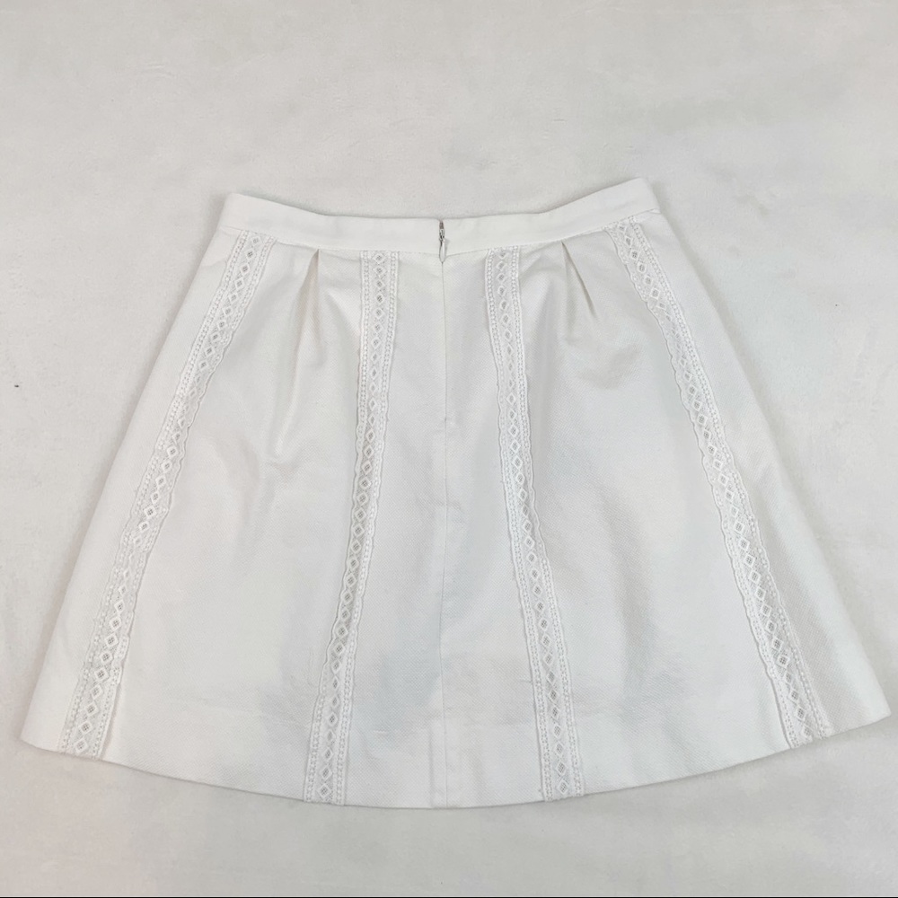 J Crew striped lace pleated skater skirt - Picture 9 of 9